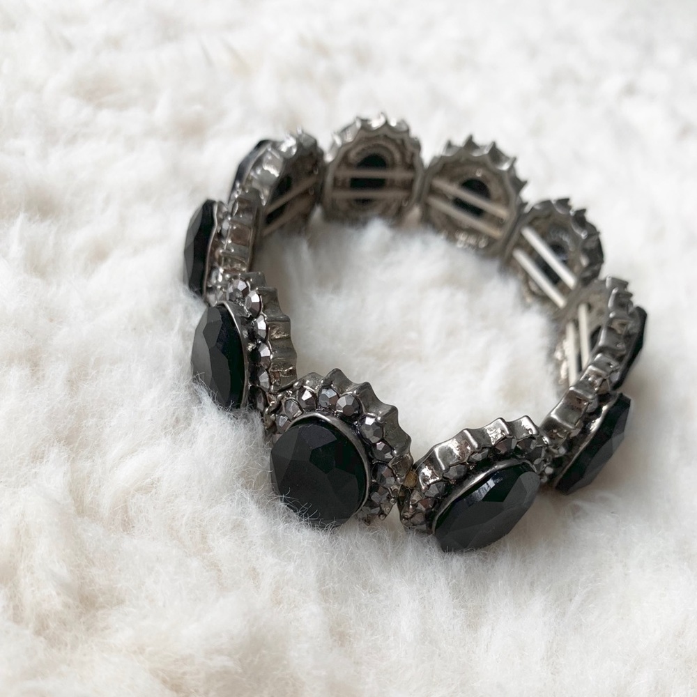 💎3/$30💎 Black Hematite Stretch Bracelet NWT